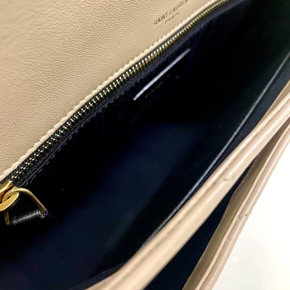 NWT SAINT LAURENT Monogram Medium Niki Shoulder Bag Dark Beige - Picture 14 of 16